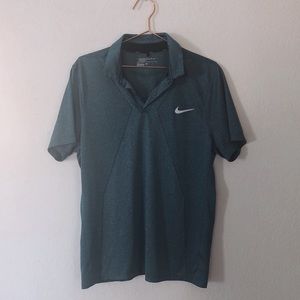 NIKE MENS golf modern fit dri-fit polo teal